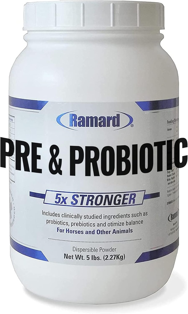 Ramard Total Formule d'équidés prébiotiques et probiotiques - Supplément digestif naturel pour chevaux Santé optimale, absorption nutritive, soutien foal et prébiétique pour les animaux et les chevaux