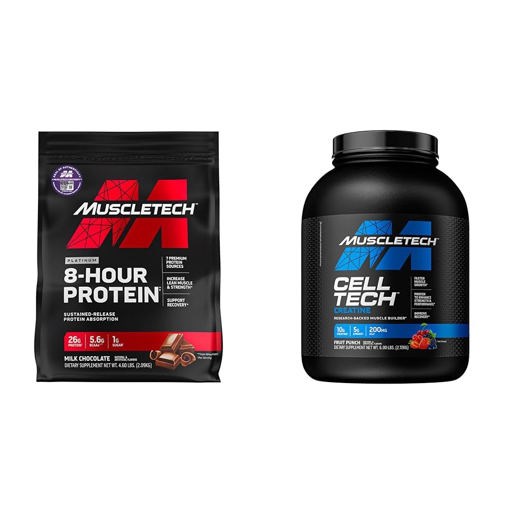 Muscletech Poudre de protéines de lactosérum Phase8 Poudre de protéines de lactosérum et de la caséine Poudre de protéines de lactosérum et de la créatine Poudre monohydratée Poudre de la créatine de lactosérum