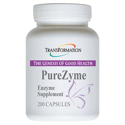 TRANSFORMATION THE GENESIS of GOOD HEALTH Enzymes Purezyme High-Potency Protease Blend Enzyme Supplement, Erweiterte Formel für maximale Nährstoffe Verdauung & Gut Gesundheit, 200 Kapseln