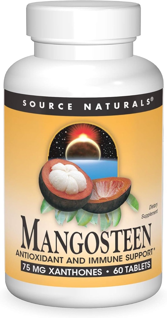 Quelle Naturals Mangosteen, Antioxidans und Immununterstützung*, 75 mg Xanthones - 60 Tabletten