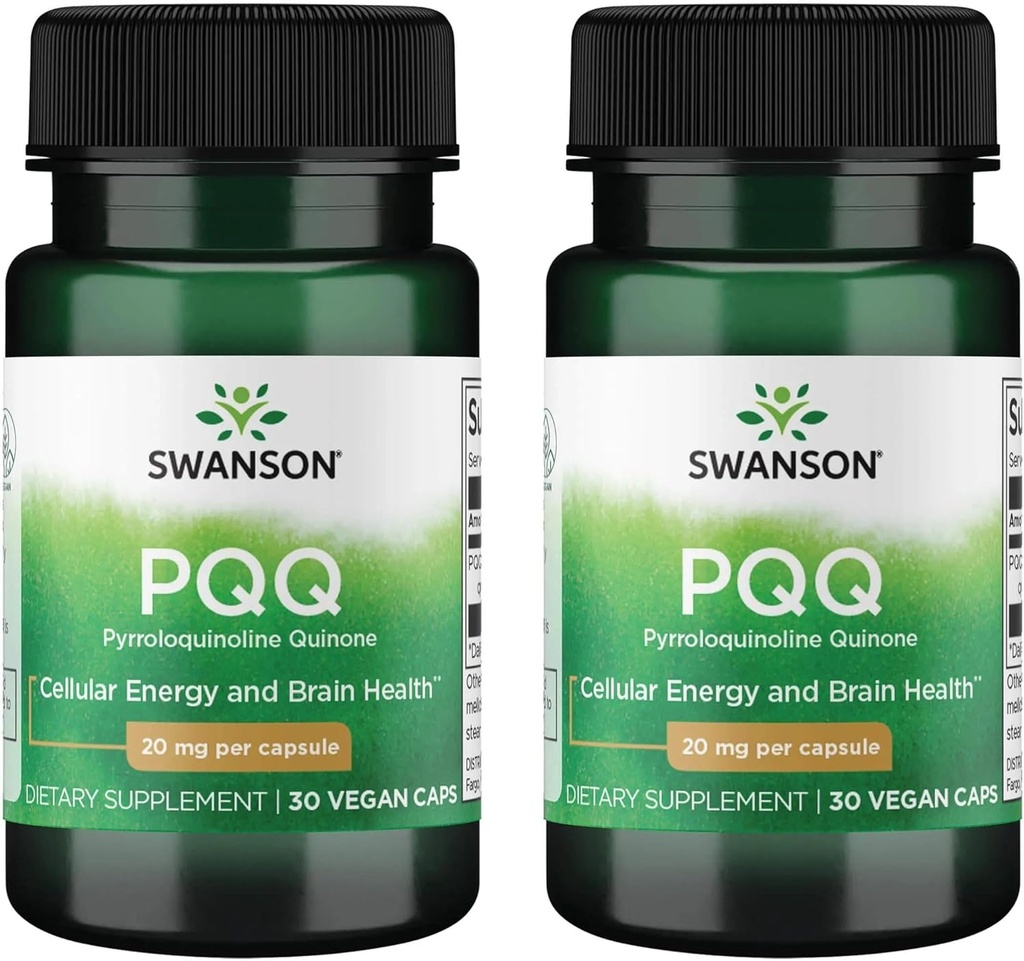 Swanson Pqq Pyrrolochinolin Quinone 20 mg 30 Veg Caps (2 Packung)