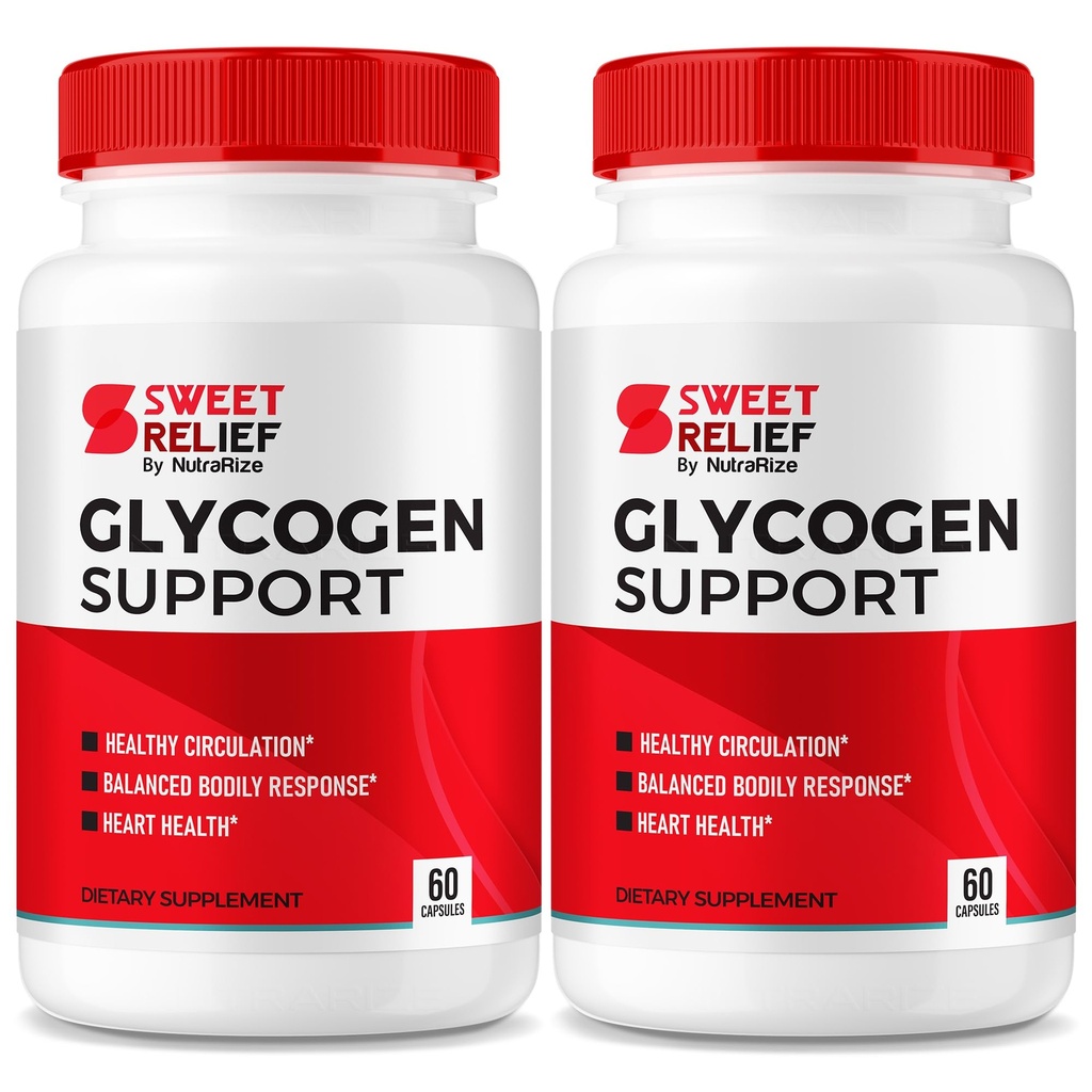 NutraRize (Pack of 2) Supporto di Glycogen Sweet Relief - Supporto Joint & Blood Vessel Cleaner, Supporto Detox, Glycogen Capsules Glyco Optimizer Cleanse Restore (120 capsule)