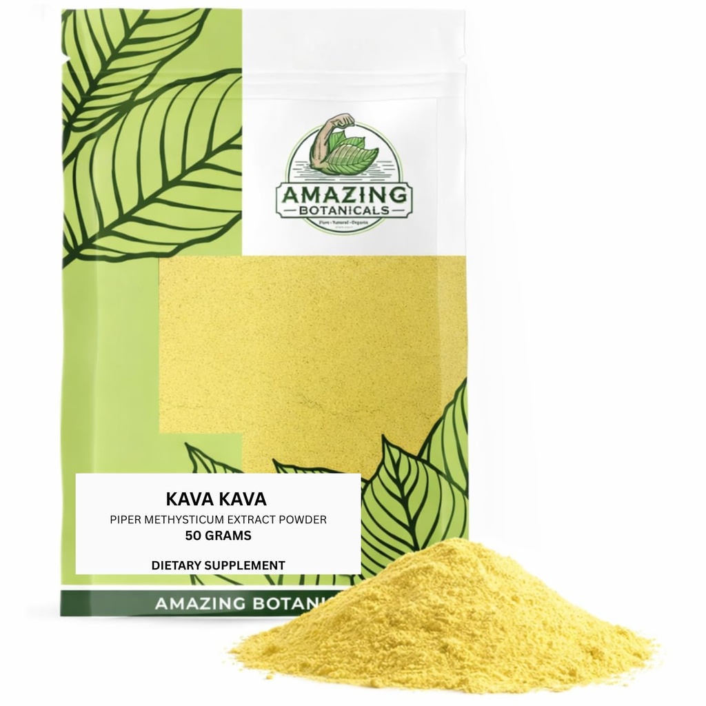 Estratto di Kava Premium 70% - Rilassamento ad alta potenza e supplemento di sollievo dallo stress - Booster naturale dell'umore, calma e sonno (50 grammi)