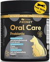 Probiotico orale per cani – Supplemento avanzato per la salute dentale con probiotici, Estratto di tè verde alghe marine – Supporta la salute della gomma, riduce il respiro cattivo e la placca – 60 capsule e 2 strisce di prova parodontale