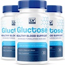 (3 Pack) Gluctose Advanced Blood Support, Gluctose, Gluctose - Advanced Blood Support Supplement, Gluctose Supplement Support Kapseln - Alle natürlichen Formel, 90 Kapseln für 3 Monate