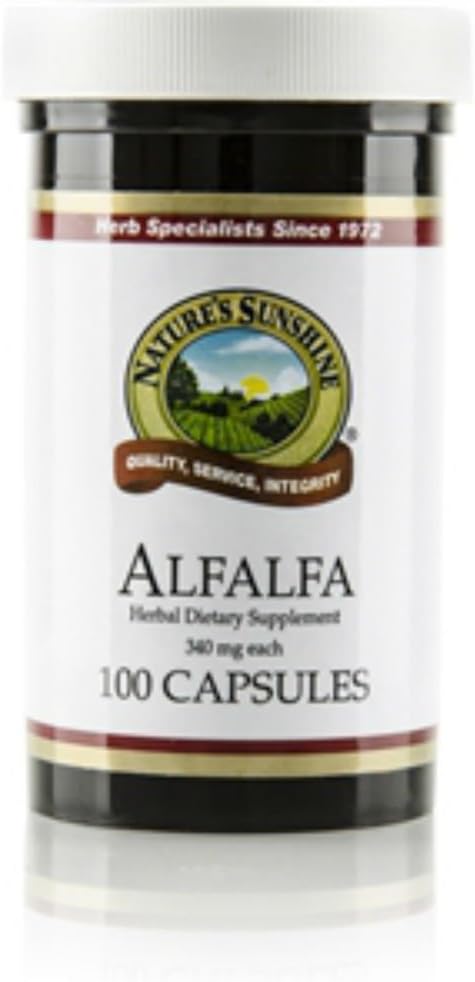 Natura Sunshine Alfalfa 100 capsule (Pack di 2)