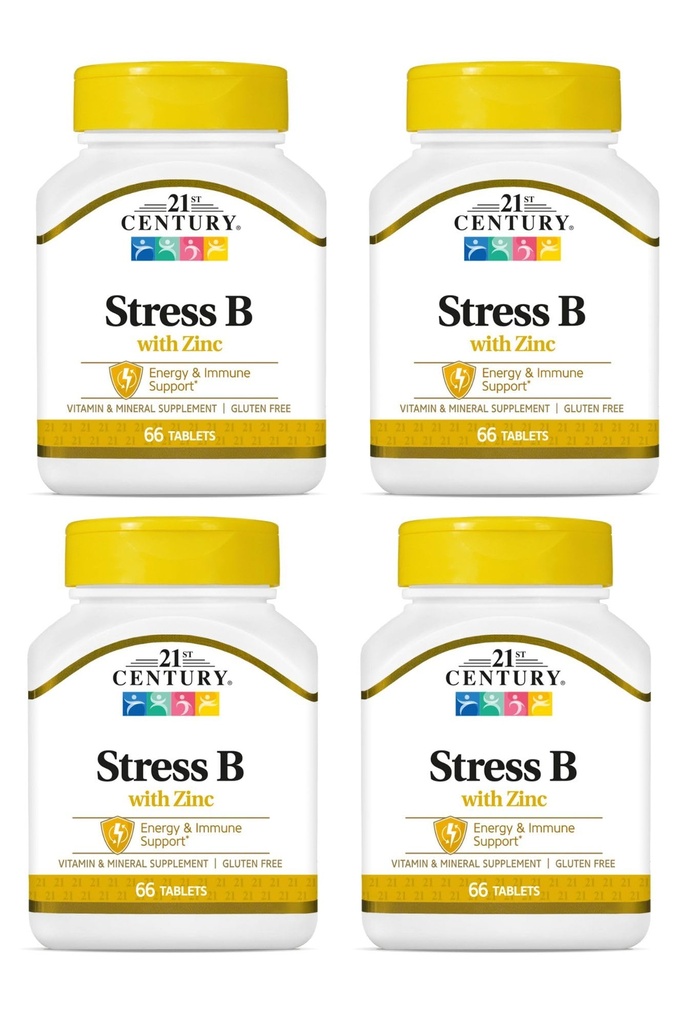 Stress B W/Zinc 66 Count (4 Pack)