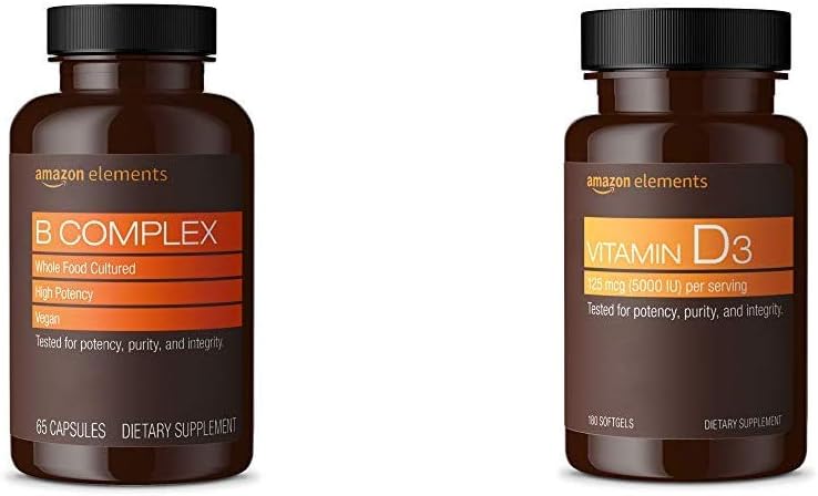 Elementi B Complex (65 capsule) e Elementi Vitamina D3 (180 Softgels)