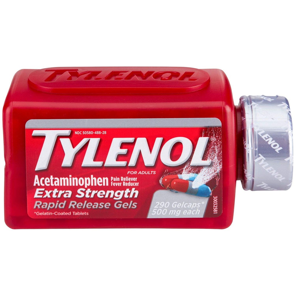 Gels de libération rapide de Tylenol (290 ct.) (2 paquets)