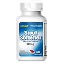 Sgabello HealthA2Z® Softener | Docusate Sodium 100mg | Capsule Rosso e Bianco | Rilievo di costipazione Gentle (400 conti)