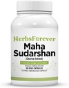 Herbsforever Maha Sudarshan Capsules | Ayurvedic Herbal Formula per il supporto immunitario &amp; benessere generale | 90 capsule vegetariane, 800 mg Ogni | Natural Herbal Supplement