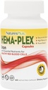 NaturesPlus Hema-Plex Iron - 60 capsule ad azione rapida - 85 mg Ferro chelato + Vitamina C & Bioflavonoidi per cellule sane di sangue rosso - Vegan, senza glutine - 30 Serve