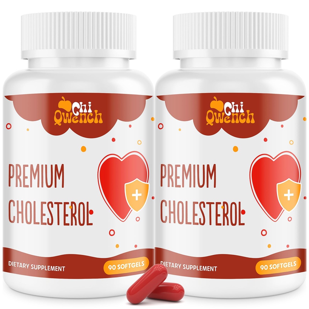 Cholesterin-Ergänzungen mit Pflanzen Sterolen, Niacin, Red Yeast Rice, Citrus Bergamot, Knoblauch, Cholesterin-Ergänzung Unterstützung Normale Cholesterin-Level, 180 Softgels