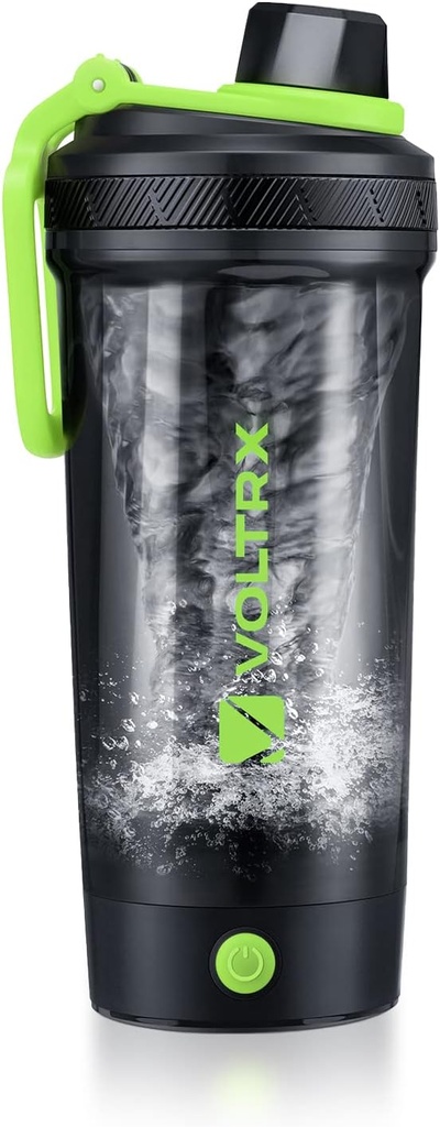 VOLTRX Shaker Bottiglia, Miscelatore elettrico di proteine ricaricabile di Gallium USB C, Tazze di Shaker per la sostituzione di proteine e farina Shakes, BPA Free, Realizzato con Tritan, 24oz