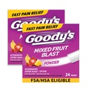 Goody's Extra Strength Headache Powder, Mixed Fruit Blast Flavor Lösen Packungen, 24 Einzelpackungen (2 Packung)