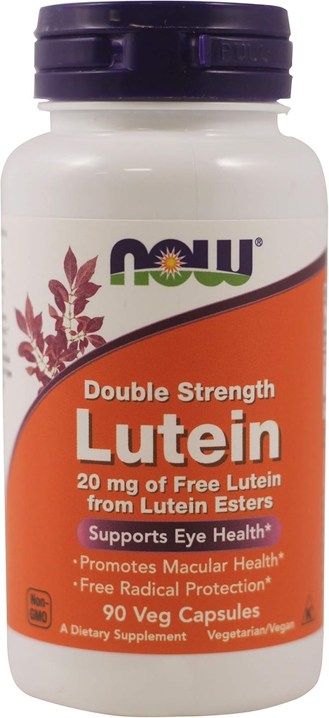 MAINTENANT Aliments - Lutéine à double dosage Eye Health Support 20 mg. - 90 Capsule(s) de légumes