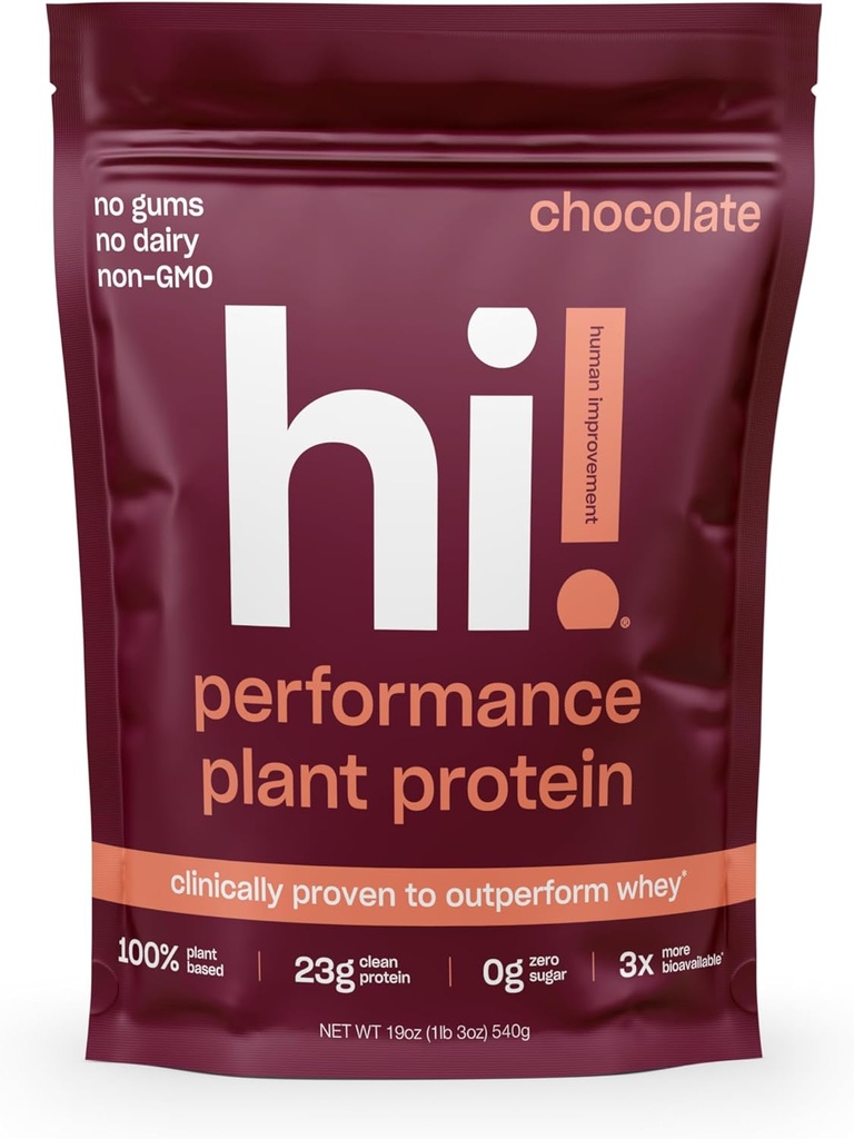 Performance Powder Protéines végétales 3x Better Amino Acid Absorption de la poudre sans protéines laitières et BCAAs.
