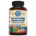 Joint Support Supplement mit Glucosamin Chondroitin MSM Turmeric Boswelia. Unterstützt Entzündungsreaktion, Unbehagen Erleichterung für Knie Hands Back Gelenke. USA Made.
