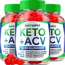 (3 Pack) Ketofit ACV Gummies Advanced 1000mg, KetoFit Keto + ACV Gestione del peso Gummies Aceto di sidro di mele Keto Fit Integratore alimentare Ketofit Gummies Recensioni Vitamina B12 B6 (180 Gummies)