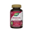 Nature's Way Brain Fuel Gummies, Brain Supplement for Focus and Memory Support,* Clinically Studied Cognigrape Supports Cognition,* Vitamins B6 & B12 Support Brain Function,* Grape Flavored, 60 Count