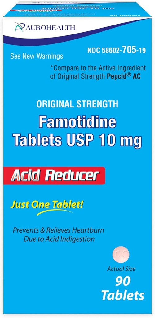 Famotidin 10mg Tablet, 90 Count (Compare to Pepcid AC)