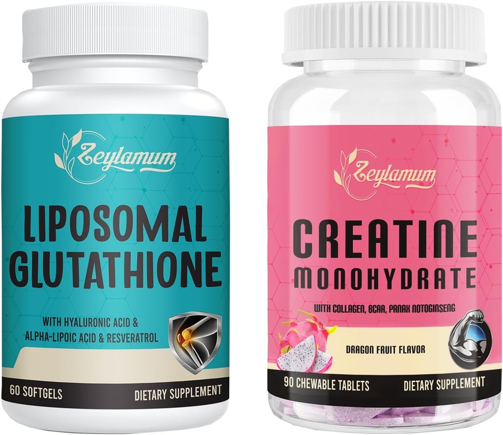 Liposomal Glutathione 1 Confezione & Creatina Monoidrato 1 Confezione