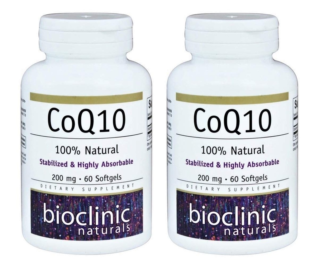 CoQ10 200mg 60 Softgels (paquet de 2)