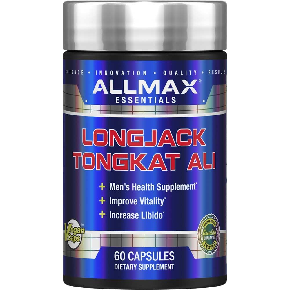 ALLMAX Essentials LongJack Tongkat Ali - 60 Kapseln - Men's Health Supplement - Verbessert Vitalität - 60 Portionen
