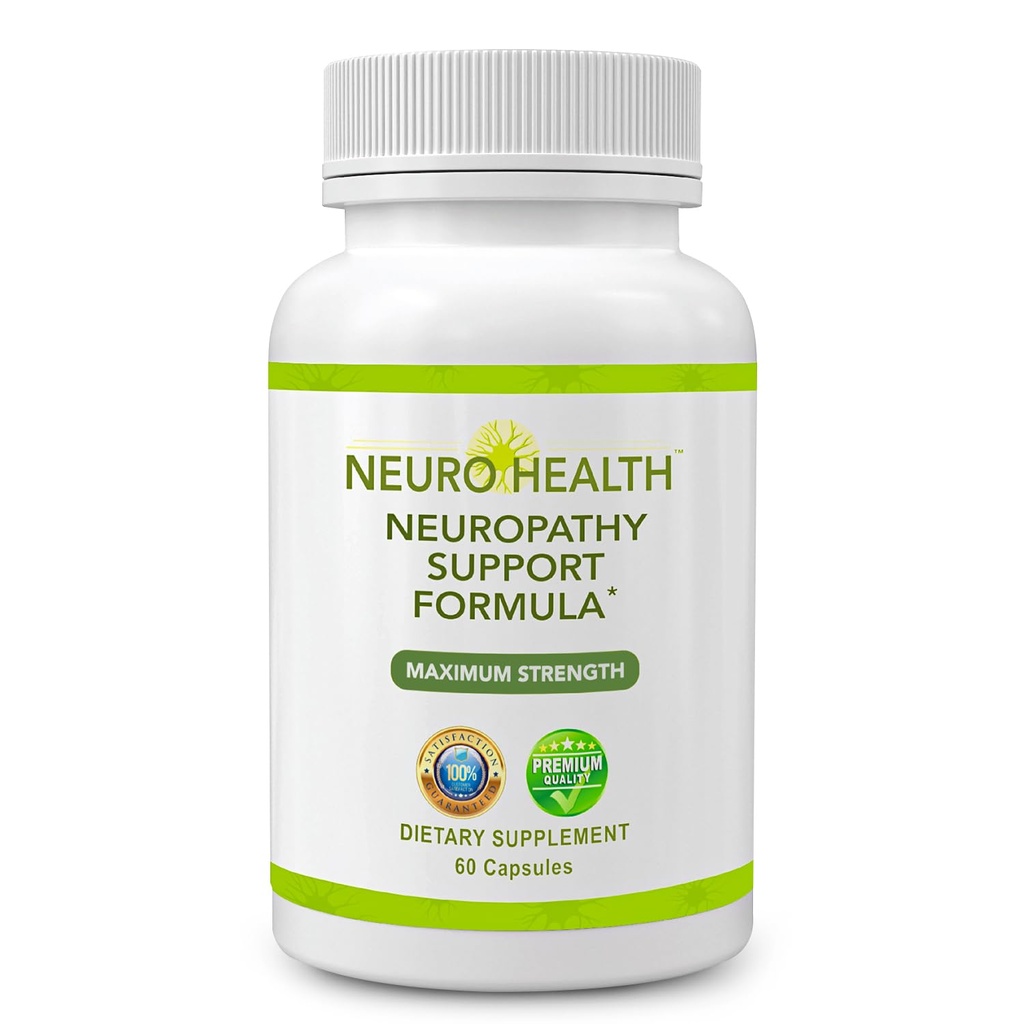 Neuro Health Nerve Support Formula for Neuropathy - Your Nerve Savior Supplement with B Vitamins and Alpha Lipoic Acid - Rapid Absorption for Nerve Discomfort Relief - 60 Capsules