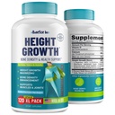 Massimizzatore di crescita dell'altezza - Made in USA - Pillole naturali di crescita Booster & Bone - Integratore di crescita più alto per adulti, adolescenti e bambini - Vitamine per ragazzi e ragazze per ottenere più alto - 120 capsule