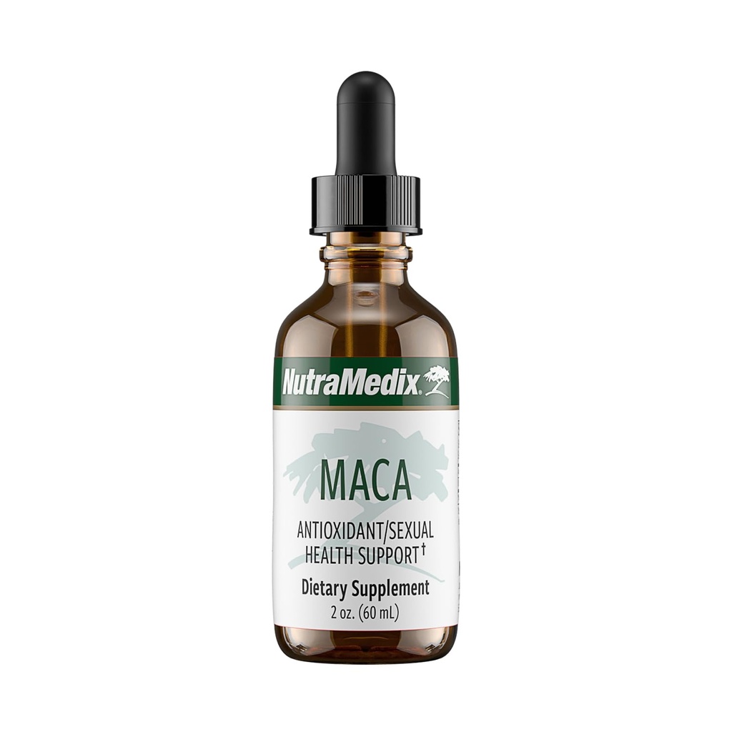 NutraMedix Maca Liquid Tincture - Mood Ergänzung Tropfen mit peruanischen Maca Wurzel-Extrakt für Frauen Gesundheit - Kräuter-Unterstützung für Hormon Gesundheit & Stimmung - Vegan Ergänzungen (2oz / 60ml)