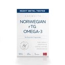 Norwegische rTG Omega 3 Fischöl für Gehirn und Herz Boost, Triglycerid Fischöl Omega 3 Beilagen, 300 DHA 600 EPA Omega 3 Softgels essentielle Fettsäuren für Augen, Haut und Gelenke, 1200mg, 60 Servierungen