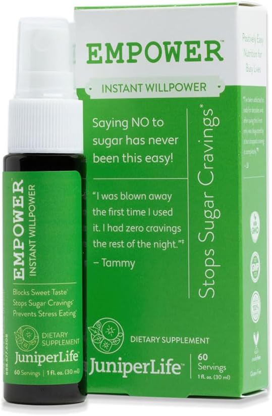 (2 Pack) Empower - Instant WillpowerTM für Zucker Cravings Appetit, Suppressant von Zucker Geschmack | Zucker Blocker w/Gymnema Sylvestre, 5HTP, Biotin, Chromium Picolinate | Unterstützt Keto (2)