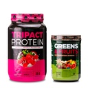 Nutrologia TRIPACT Protein Powder, 7-in-1 Meal Sostituzione Shake, Superberry (40 Serve) Greens & Fruits Powder-Naturally Sourced Superfood, Cioccolato (30 Serve)