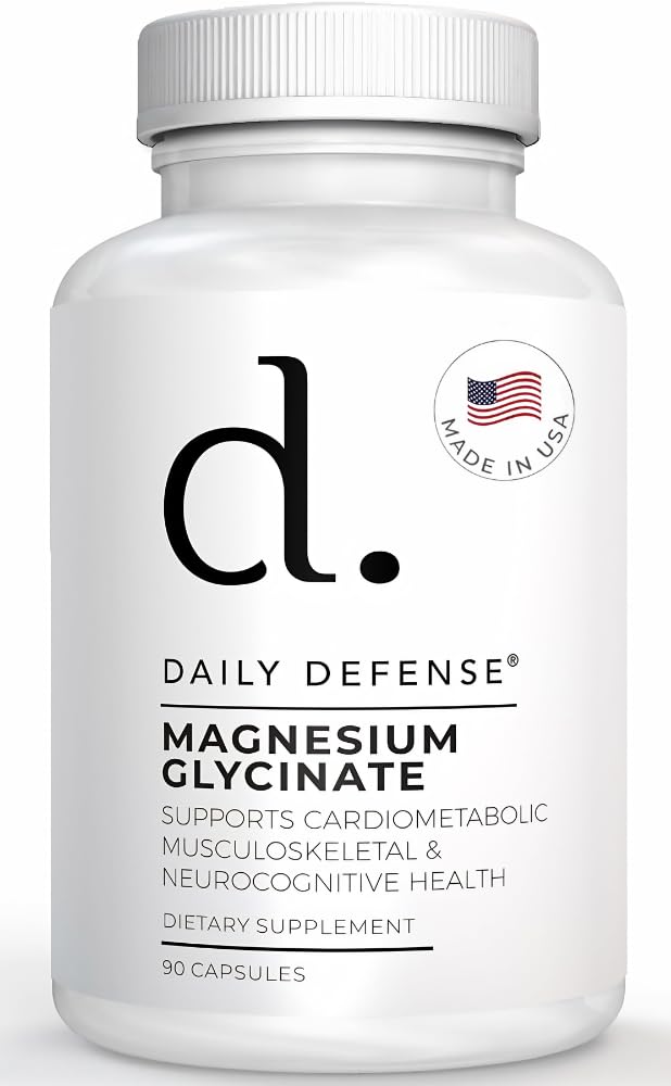 Magnesio Glycinate 200mg – Chelated Magnesium Bisglycinate per il rilassamento muscolare, la salute del cuore e il metabolismo – 90 capsule Supplemento, Made in the USA