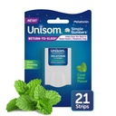 Unisom Semplici Slumbers Rimozione-Sleep Dissolving Strips 21-Count, Melatonin 3mg, Cool Mint