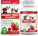 Mirtillo per cani, 180P Tavoli urinari per mirtilli per cani - Supporta l'infezione della vescica, Tratto urinario, Pietra della vescica & Cane UTI, Pet Supplemento Tratta per cani, Gusto di pollo - 180P Tavole da masticare