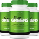 (3 Pack) Tonic Greens Capsule, Tonic Greens Pillole di supporto immunitario Advanced Formula Supplement, TonicGreens Powder Review (180 capsule)