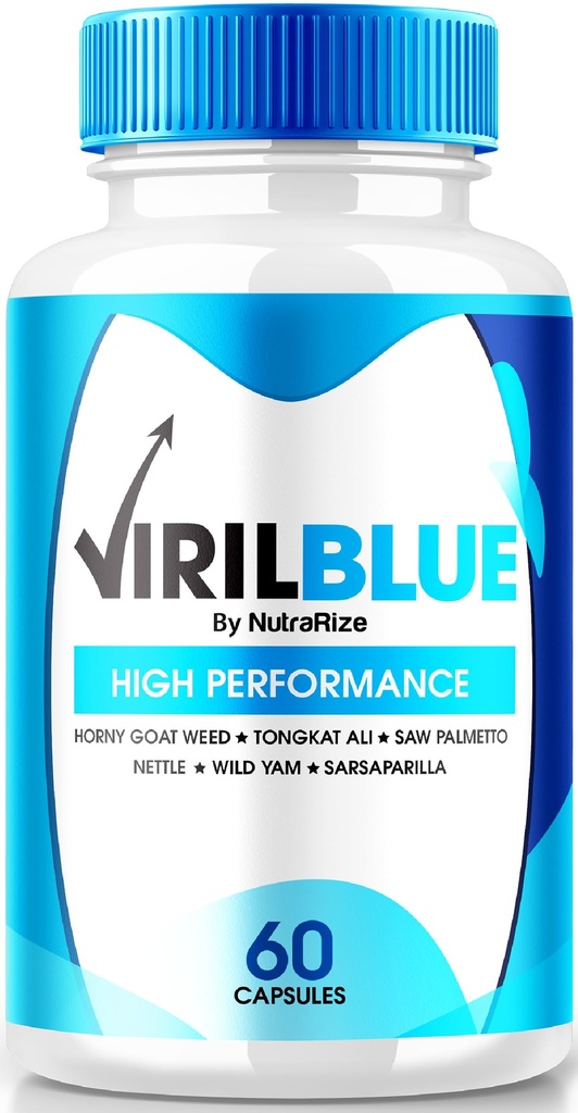 VirilBlue Capsule per gli uomini, Viril Blue Male Supplement, Formula All-Natural per sostenere le prestazioni e la fiducia, Nutrizione Premium per la salute generale, Official Pills Review (60 capsule)