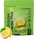 PolvereVitamina Elettroliti Polvere Plus (20 porzioni) Limonata Polvere di elettrolita, No Maltodextrin, Keto, Sugar Free,Pink sale dell'Himalaya, 1000 mg di potassio, 120 mg di calcio, 120 mg di magnesio, polvere di idratazione