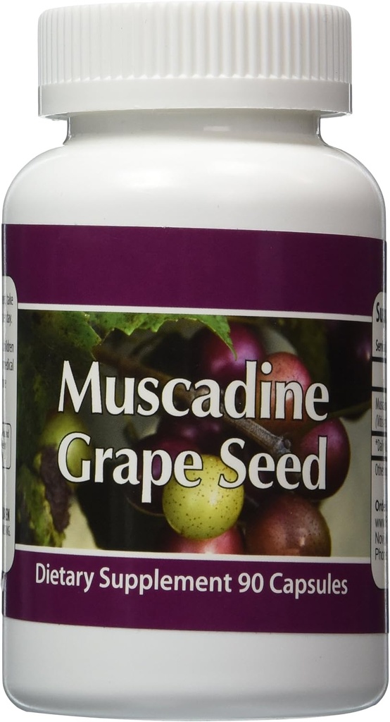 Muscadine Grape Seed 90 Conte Bottiglia