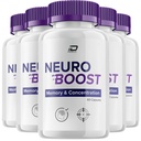 Neuro Boost Focus Supplement, Neuro Boost IQ Memoria Focus e supporto cognitivo, Neuro Booster Pills Nootropic, NeuroBoost per aumentare la memoria, Neuro Boost Vitamin Recensioni (5 Pack - 300 capsule)