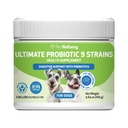 Benessere per animali domestici - Ultimate Probiotic 9 Strains for Cats and Dogs - Supporto naturale per la digestione e la salute del tratto urinario 160 Grams.
