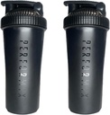 Klassische Shaker Bottle für Protein Shakes Pre Workout und Ergänzungen Kunststoff Whisk für diese perfekte Mischung jedes Mal | 28-Ounce | Schwarz (2-Pack)