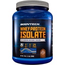 BODYTECH Whey Protein Isolate Powder - 25 grammes de protéines par portion, idéal pour la construction et la croissance musculaires après l'entraînement, riche saveur de chocolat, contient du lait et du soja (1,5 livre/ 21 portions)