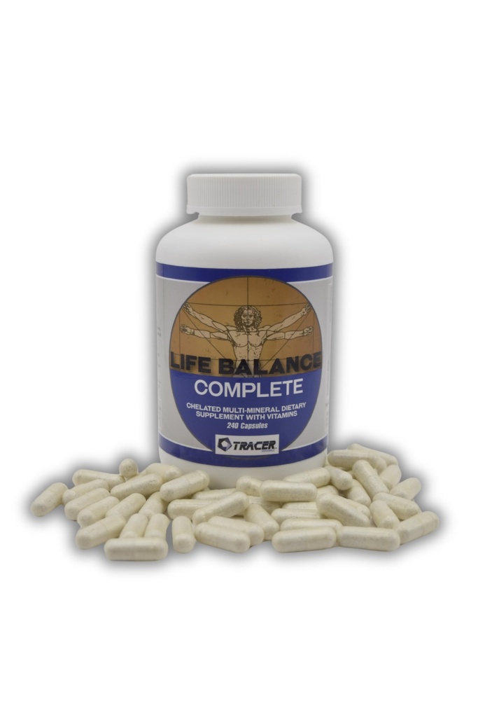 Life Balance Complete - Chelat Multi-Mineral Nahrungsergänzung mit Vitaminen - mit echten Aminosäure Chelat Trace Minerals - Füllen Sie die Gaps in Ihre Ernährung - Made in USA - 240 Kapseln