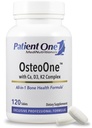 Patient One OsteoOne | Supplement zur Unterstützung von Knochengesundheit und Calciumabsorption* | mit Calcium, Vitaminen D3 und K2 und mehr | 120 Tabletten
