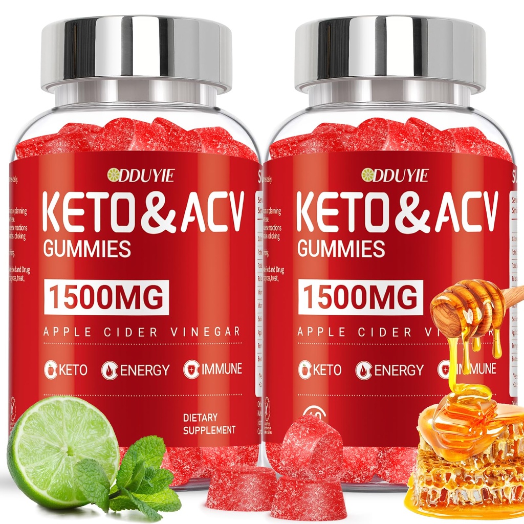 Keto ACV Gummies per la perdita di peso - 1500mg Keto ACV Gummies Advanced Weight Loss - con Pomegranate Beetroot & Vitamin B12 B6 - OGM Free & Made in USA - 120 Count (2 Pack)