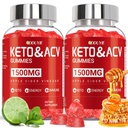 Keto ACV Gummies per la perdita di peso - 1500mg Keto ACV Gummies Advanced Weight Loss - con Pomegranate Beetroot & Vitamin B12 B6 - OGM Free & Made in USA - 120 Count (2 Pack)