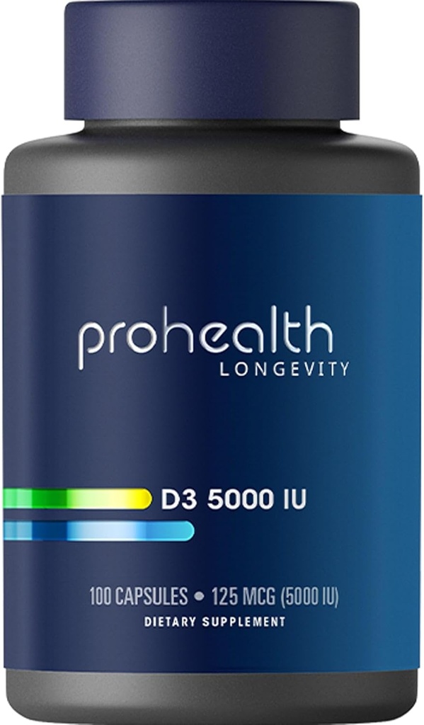 ProHealth Vitamin D3 5000 IU (5000 IU, 100 Kapseln)